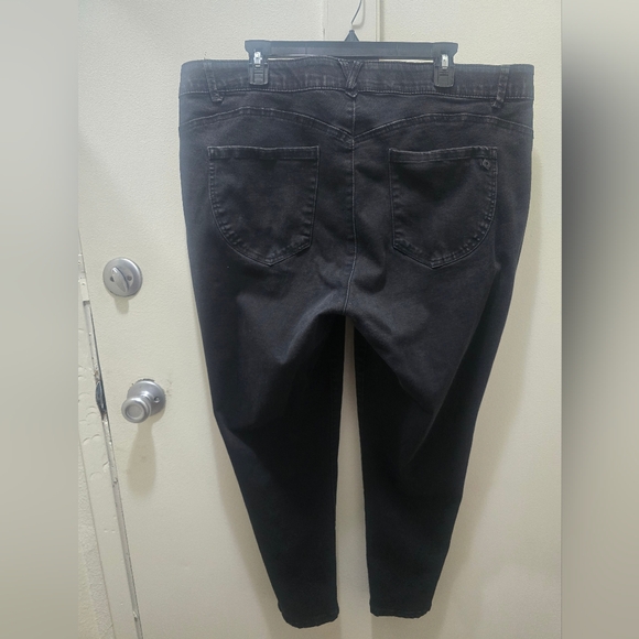 ​Democracy "Ab" solution Black Slim Straight Leg Jeans - Size 20W - Picture 5 of 13